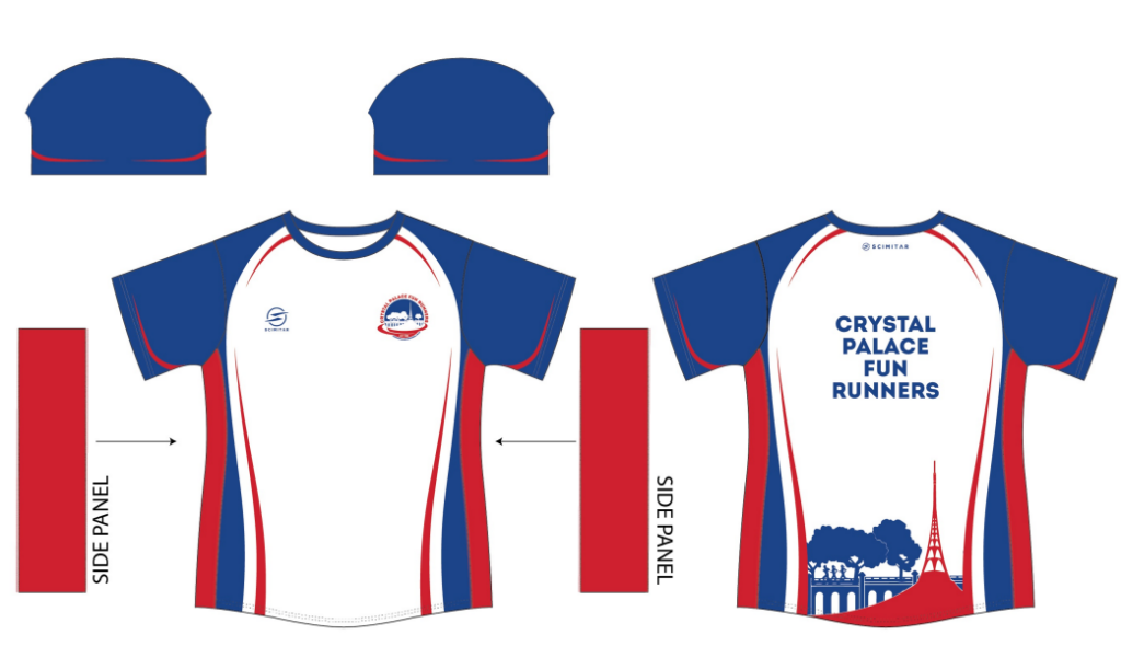 New Fun Runners kit, white or blue shirts and vests with antenna decoration